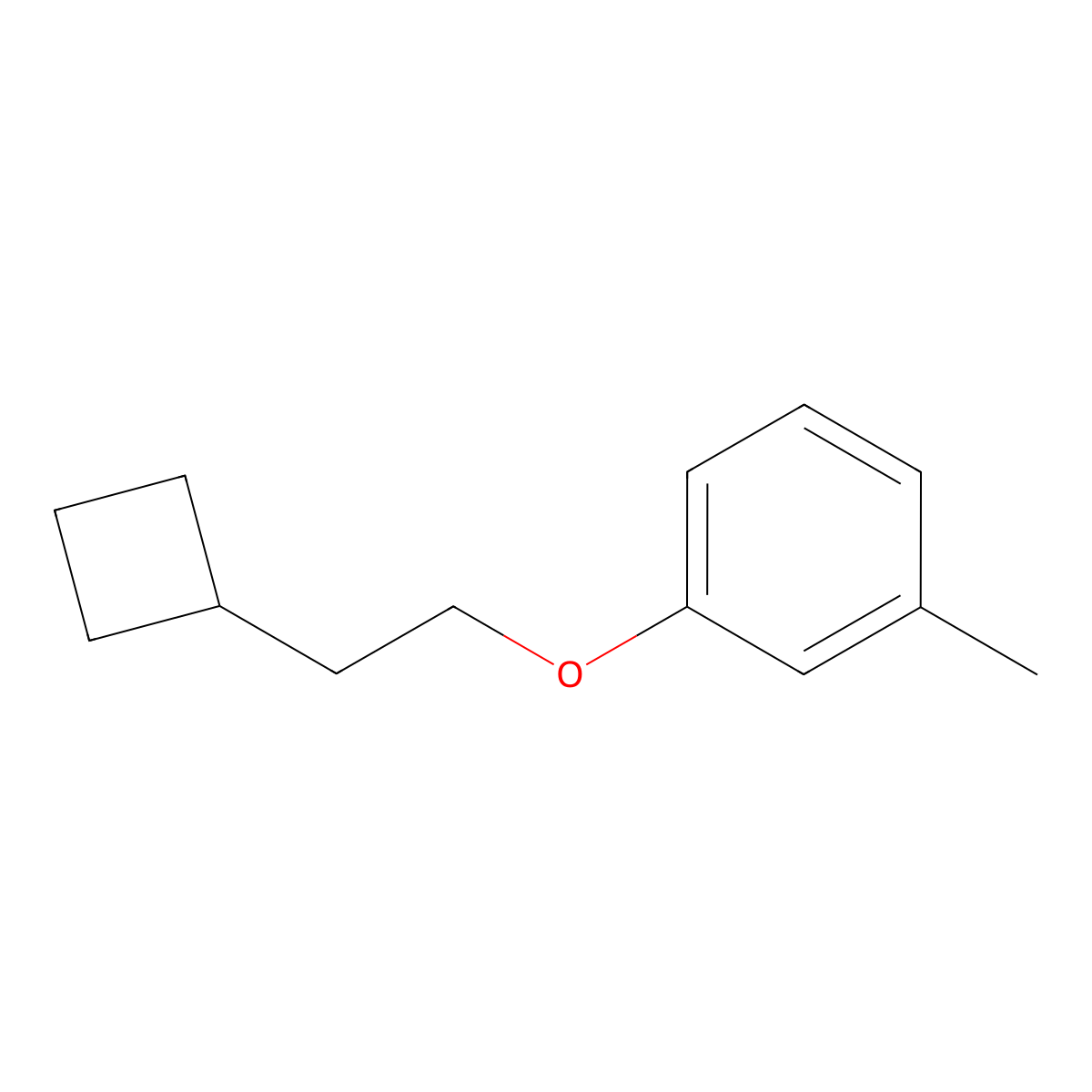 1-(2-Cyclobutyl-ethoxy)-3-methyl-benzene molecular structure, CAS 1708079-89-3