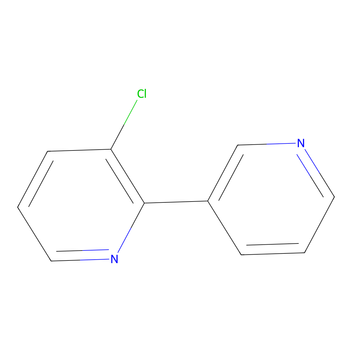 3-Chloro-2-pyridin-3-ylpyridine molecular structure, CAS 170808-74-9