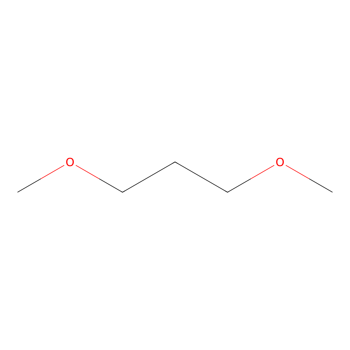 1,3-Dimethoxypropane molecular structure, CAS 17081-21-9