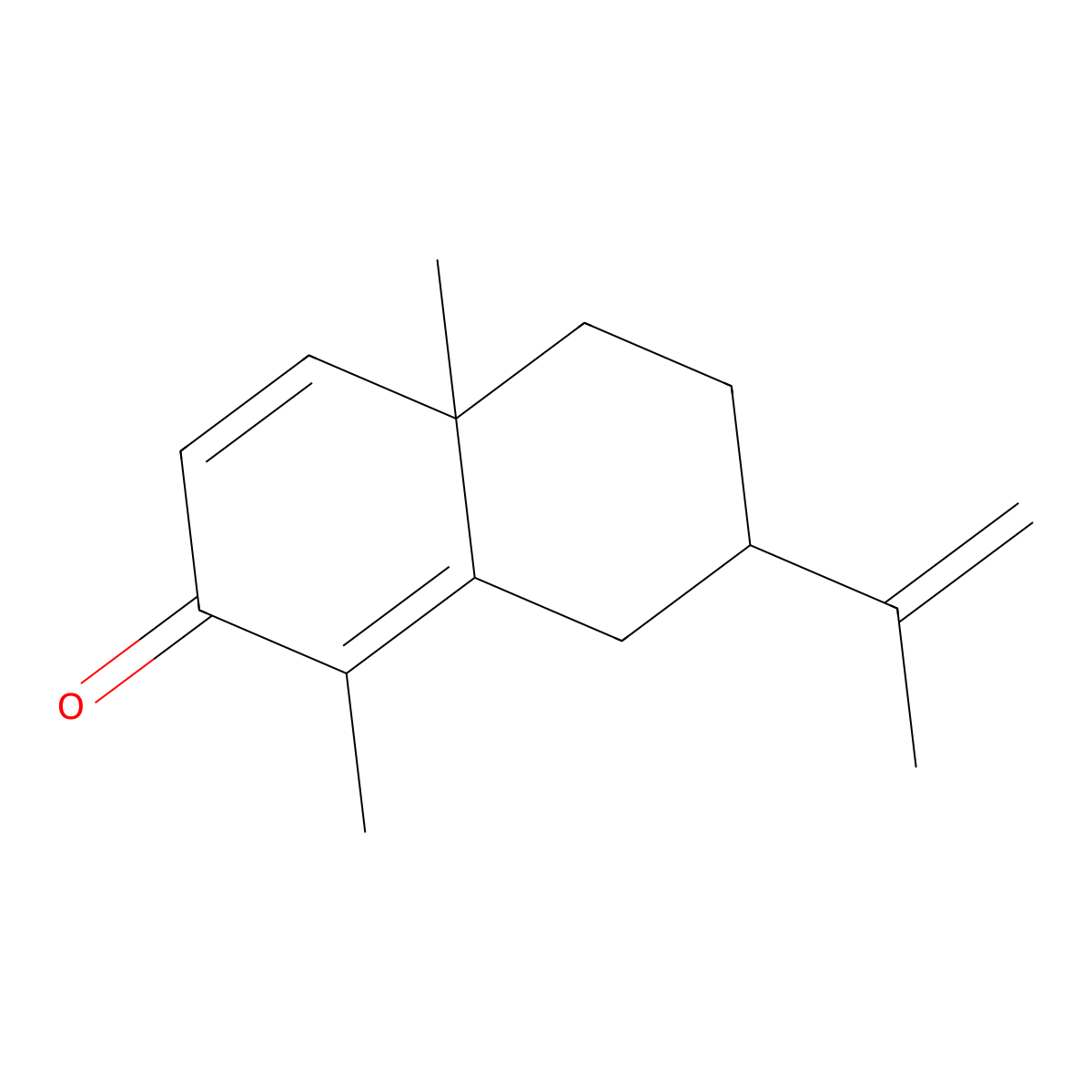 1,2-Dehydro-alpha-cyperone molecular structure, CAS 17081-85-5