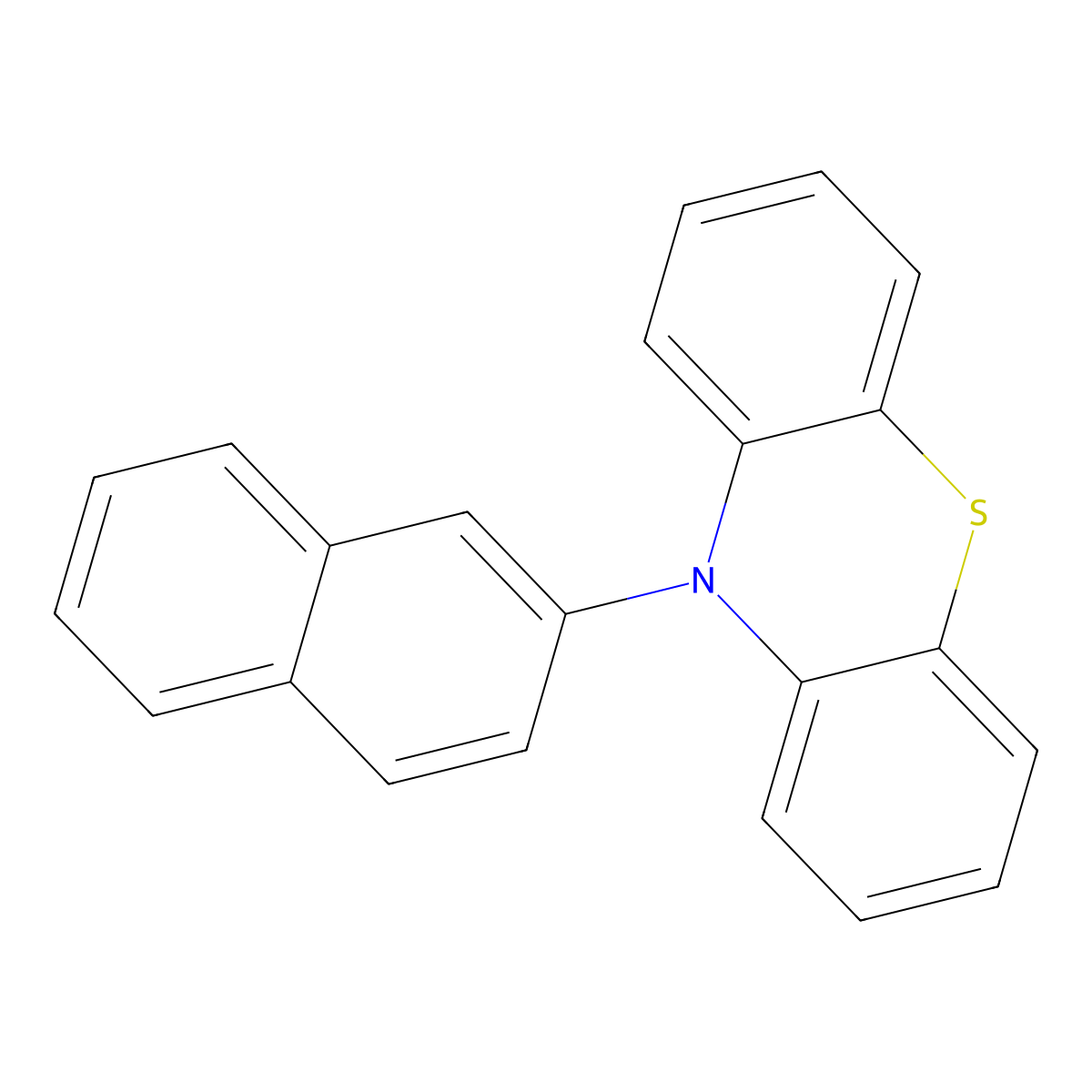 10-(Naphthalen-2-yl)-10H-phenothiazine molecular structure, CAS 1708124-15-5