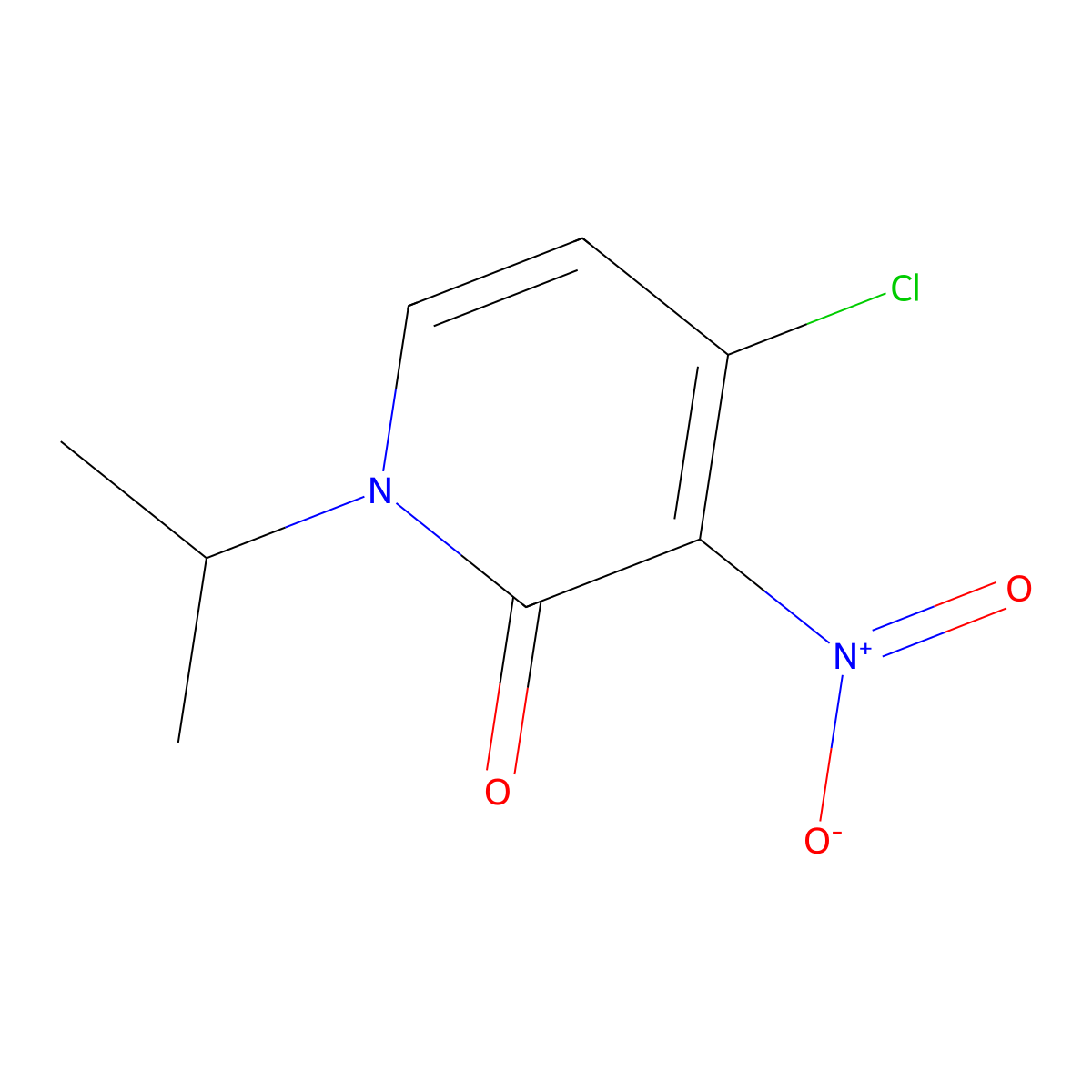 4-Chloro-1-isopropyl-3-nitropyridin-2(1H)-one molecular structure, CAS 1708133-95-2