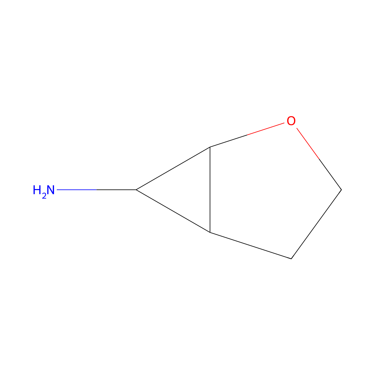 2-Oxabicyclo[3.1.0]hexan-6-amine molecular structure, CAS 1708160-40-0
