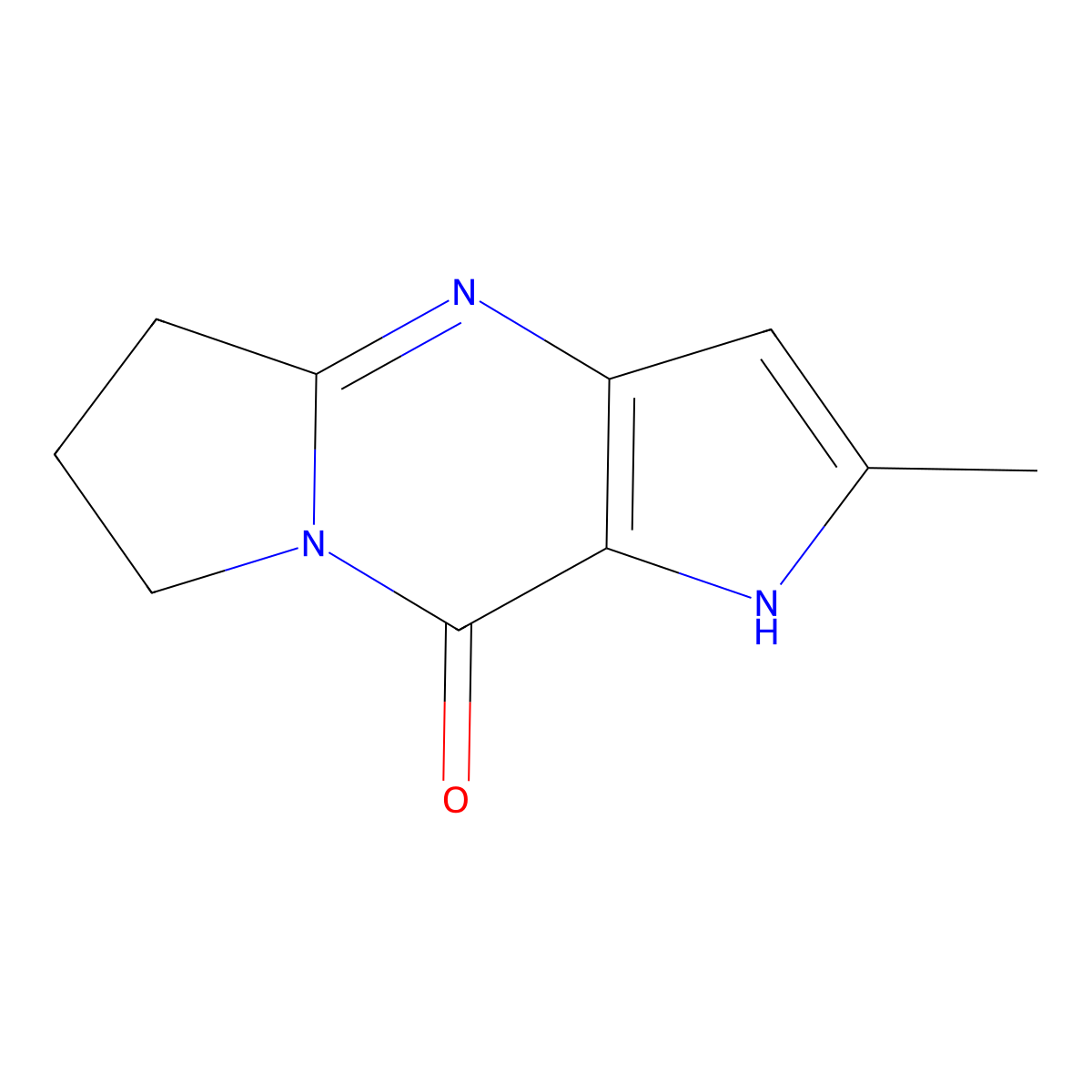 2-Methyl-6,7-dihydro-1H-dipyrrolo[1,2-a:3',2'-d]pyrimidin-9(5H)-one molecular structure, CAS 1708179-16-1