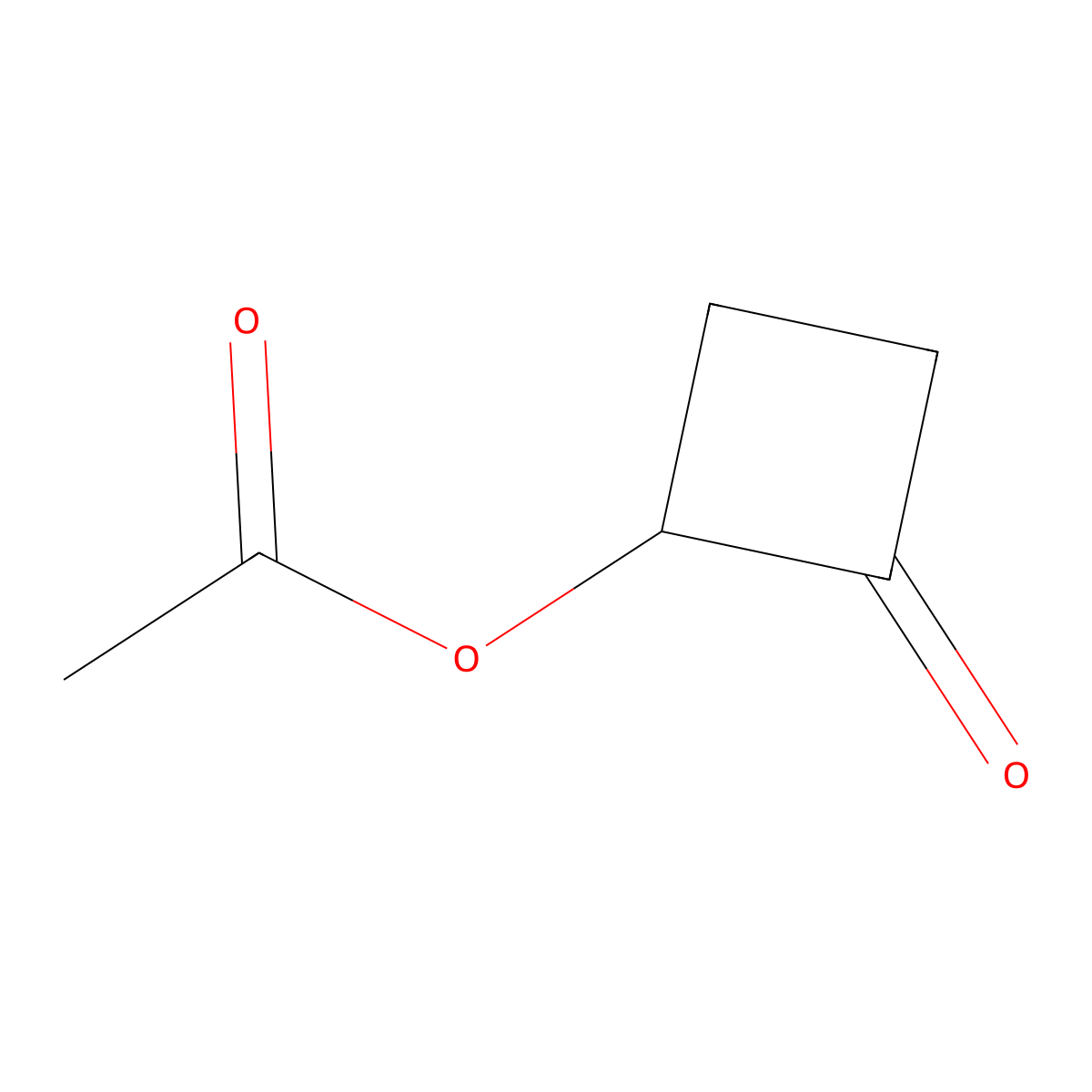 2-Oxocyclobutyl acetate molecular structure, CAS 17082-62-1