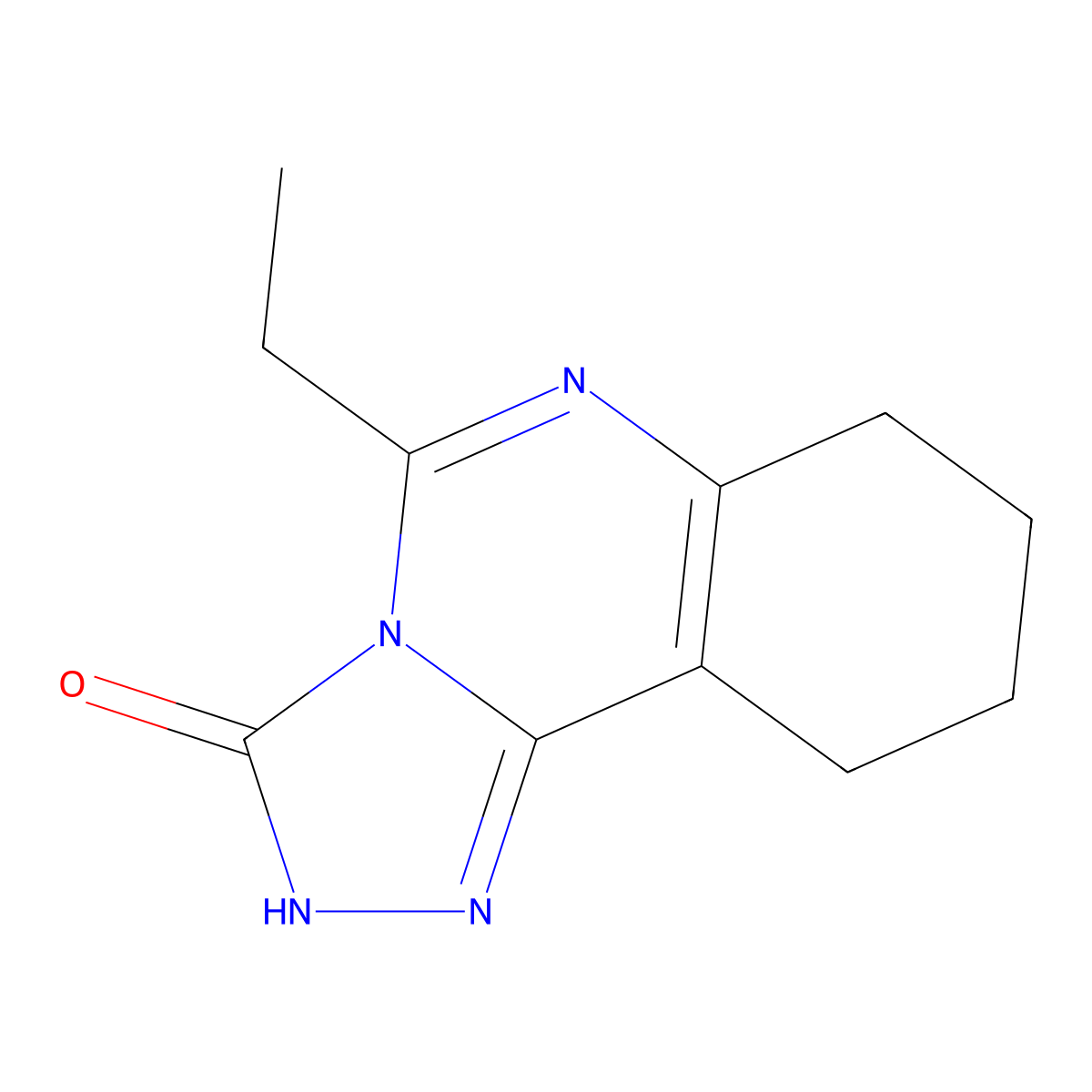 5-ethyl-7,8,9,10-tetrahydro[1,2,4]triazolo[4,3-c]quinazolin-3(2H)-one molecular structure, CAS 1708251-28-8