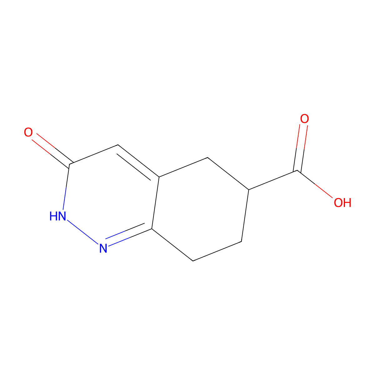 3-Oxo-2,3,5,6,7,8-hexahydrocinnoline-6-carboxylic acid molecular structure, CAS 1708264-02-1
