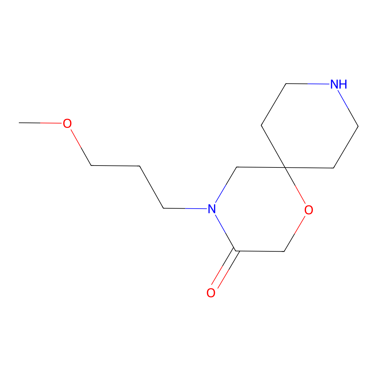 4-(3-Methoxypropyl)-1-oxa-4,9-diazaspiro[5.5]undecan-3-one molecular structure, CAS 1708289-05-7