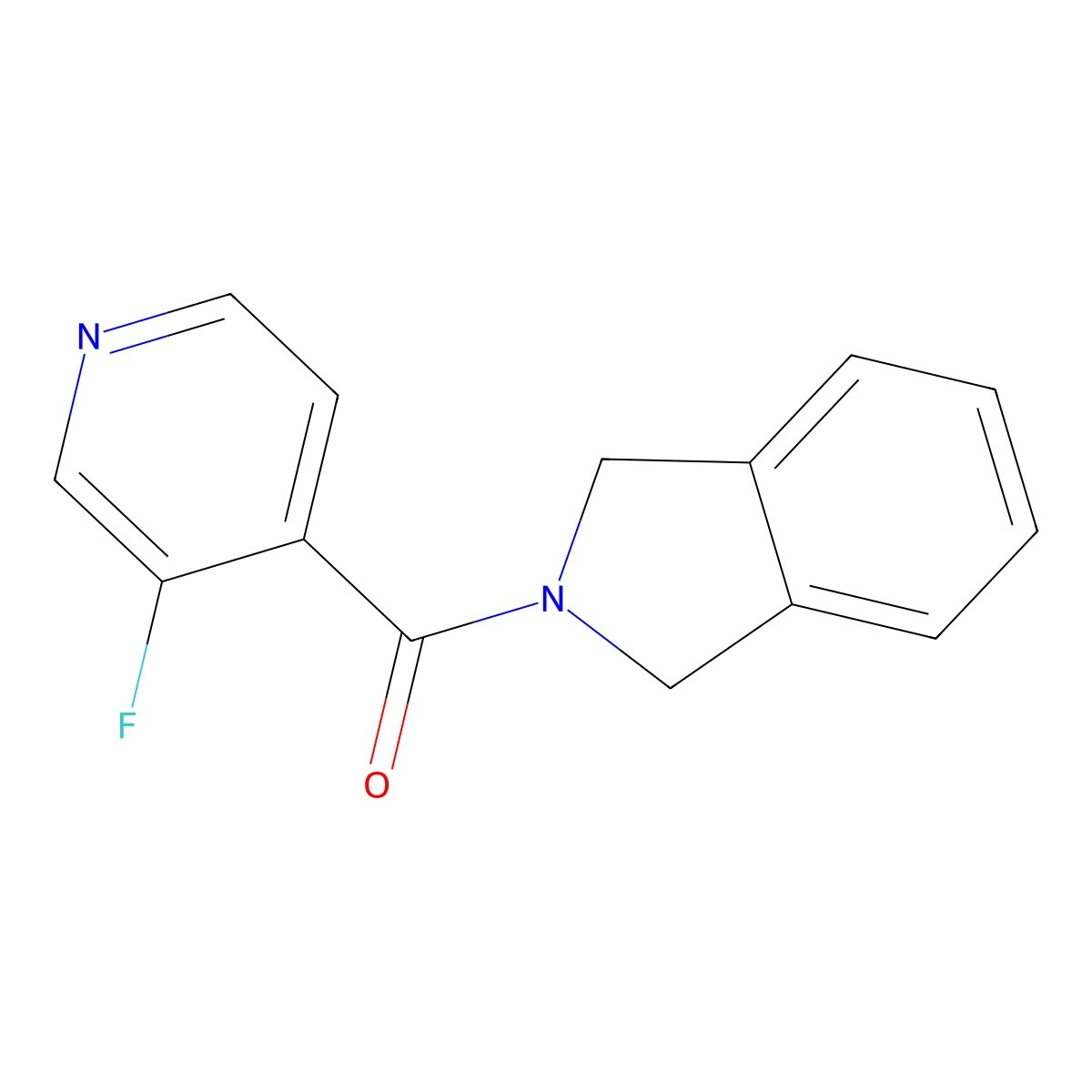 2-(3-fluoropyridine-4-carbonyl)-2,3-dihydro-1H-isoindole molecular structure, CAS 1708389-30-3
