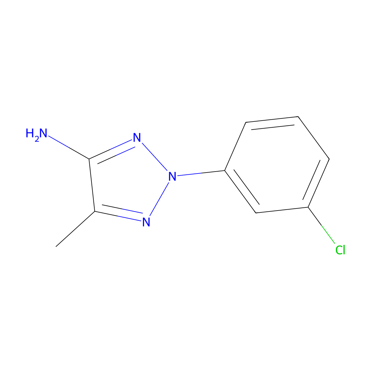 2-(3-chlorophenyl)-5-methyl-2H-1,2,3-triazol-4-amine molecular structure, CAS 1708400-87-6