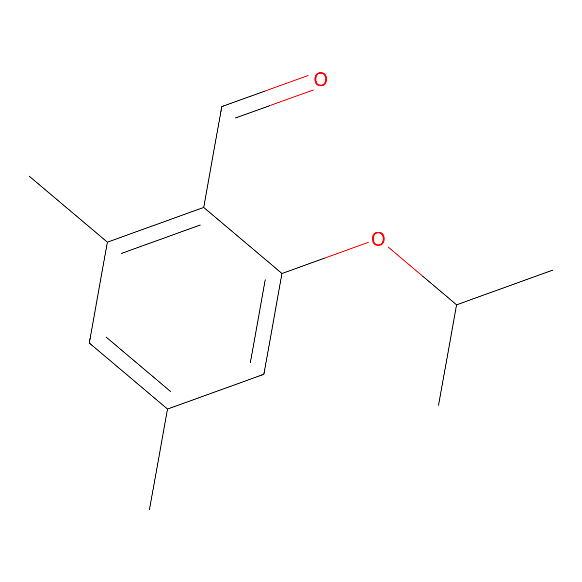 2-Isopropoxy-4,6-dimethylbenzaldehyde molecular structure, CAS 1708436-56-9