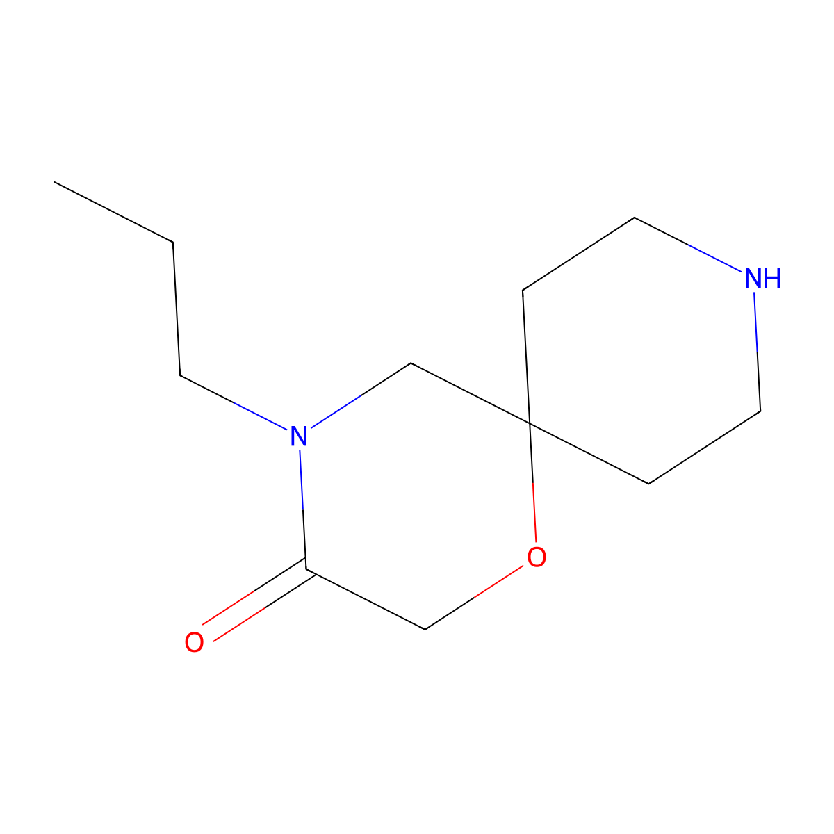 4-Propyl-1-oxa-4,9-diazaspiro[5.5]undecan-3-one molecular structure, CAS 1708437-13-1