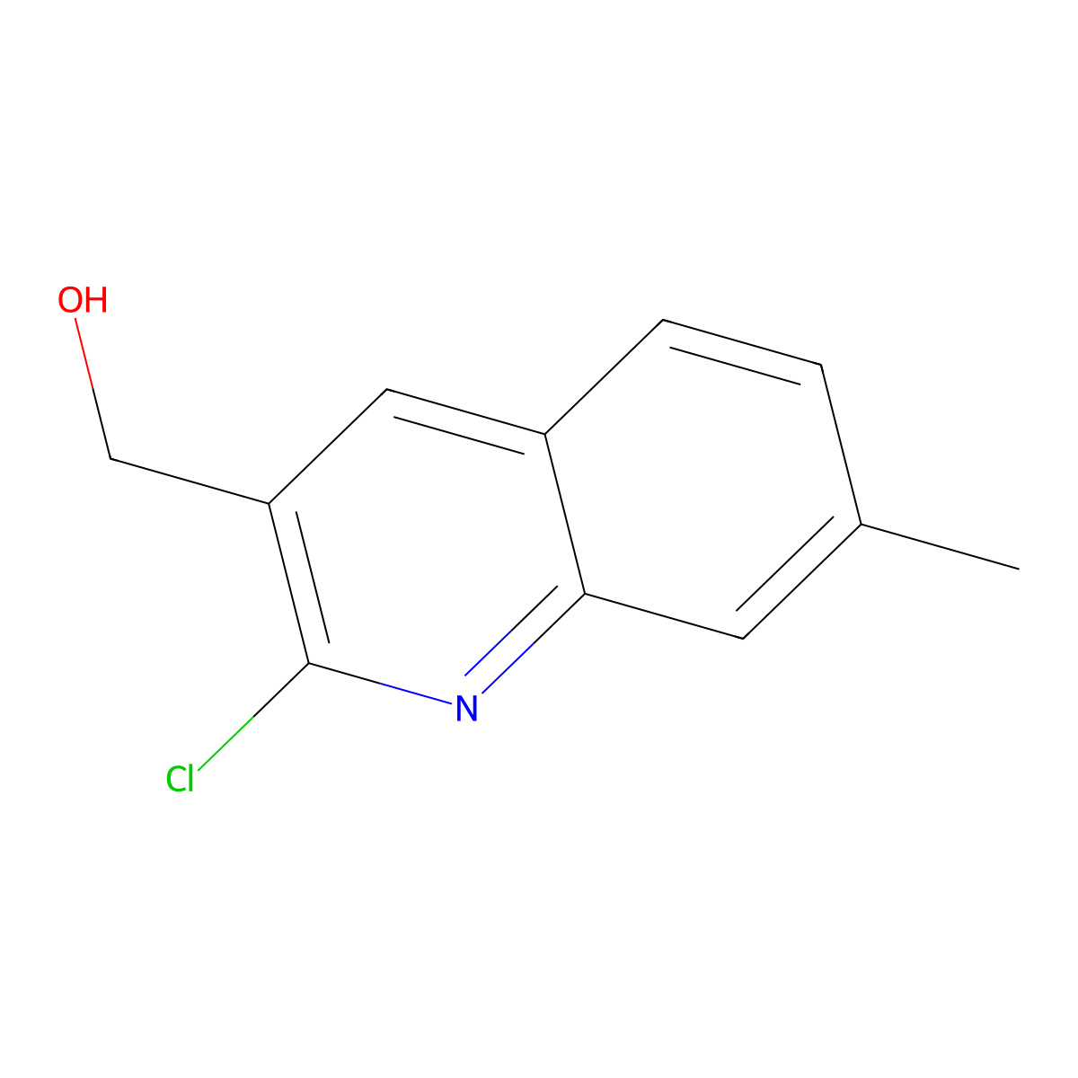 (2-Chloro-7-methylquinolin-3-yl)methanol molecular structure, CAS 170848-22-3