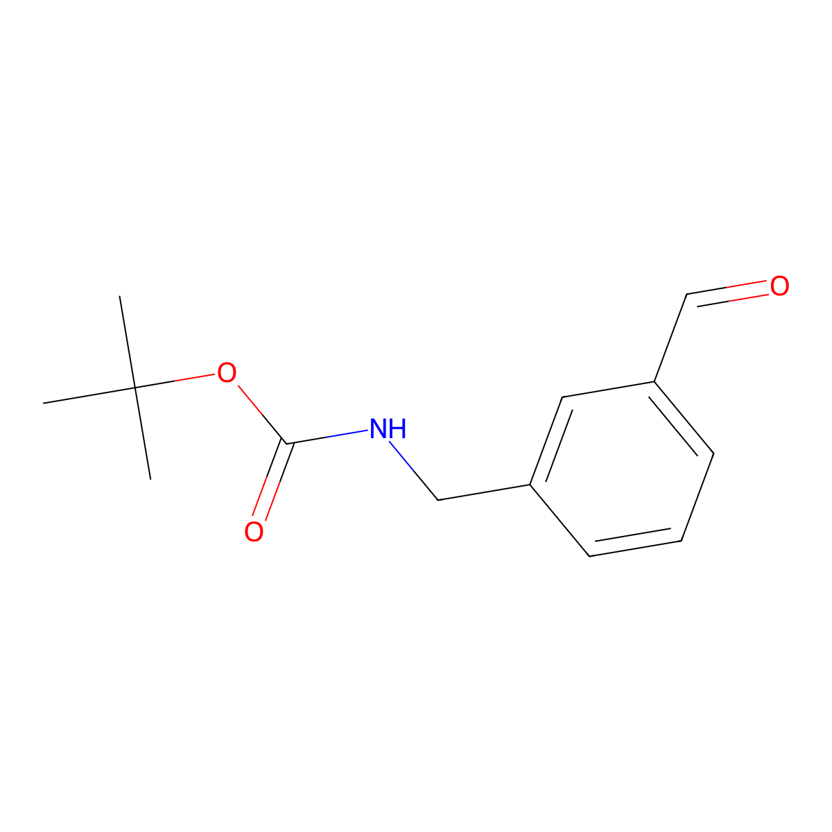 tert-Butyl 3-formylbenzylcarbamate molecular structure, CAS 170853-04-0