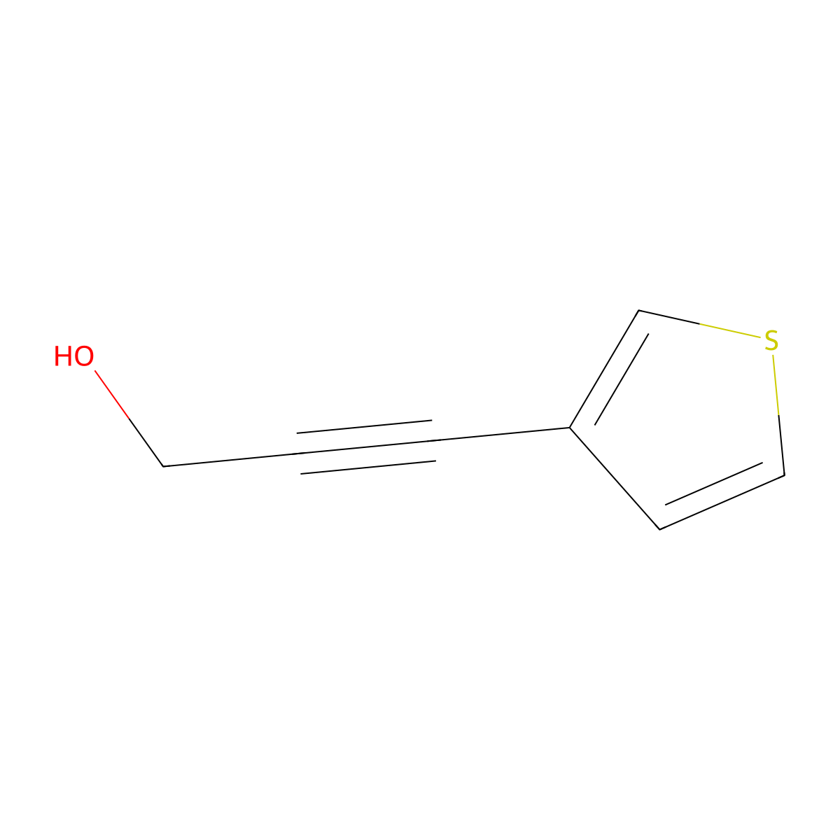 3-(3-Thienyl)-2-propyn-1-ol molecular structure, CAS 170859-75-3