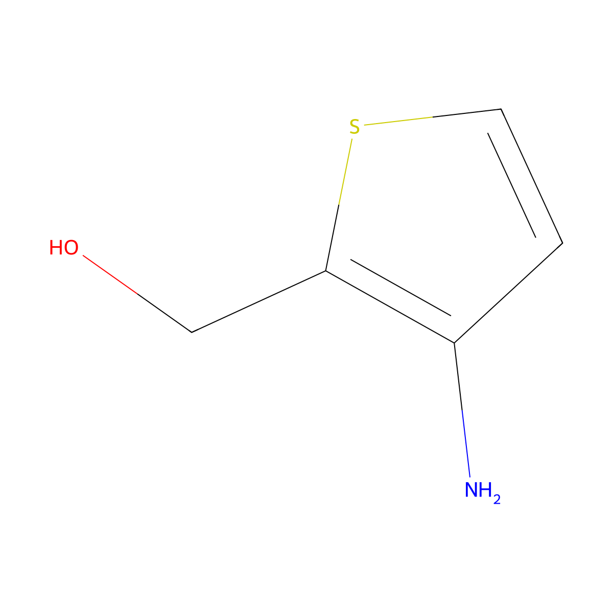 (3-Aminothiophen-2-yl)methanol molecular structure, CAS 170861-45-7