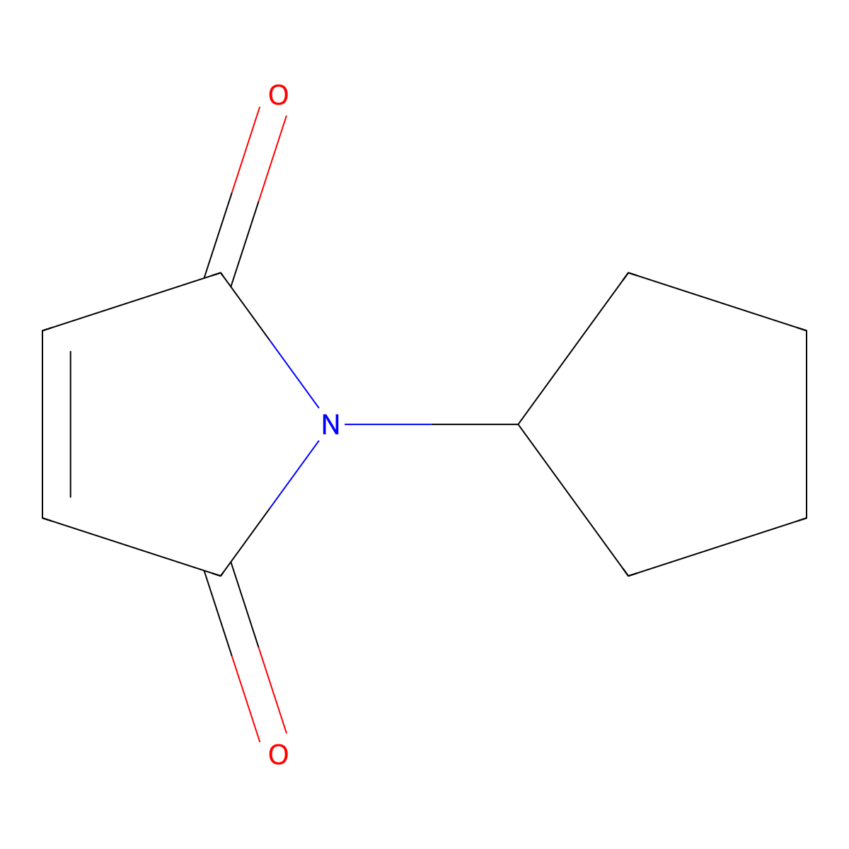 1-Cyclopentyl-pyrrole-2,5-dione molecular structure, CAS 170866-05-4
