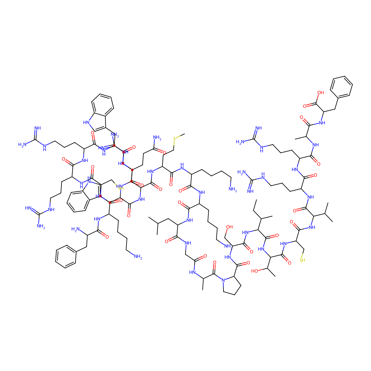 Lactoferricin B molecular structure, CAS 170867-20-6