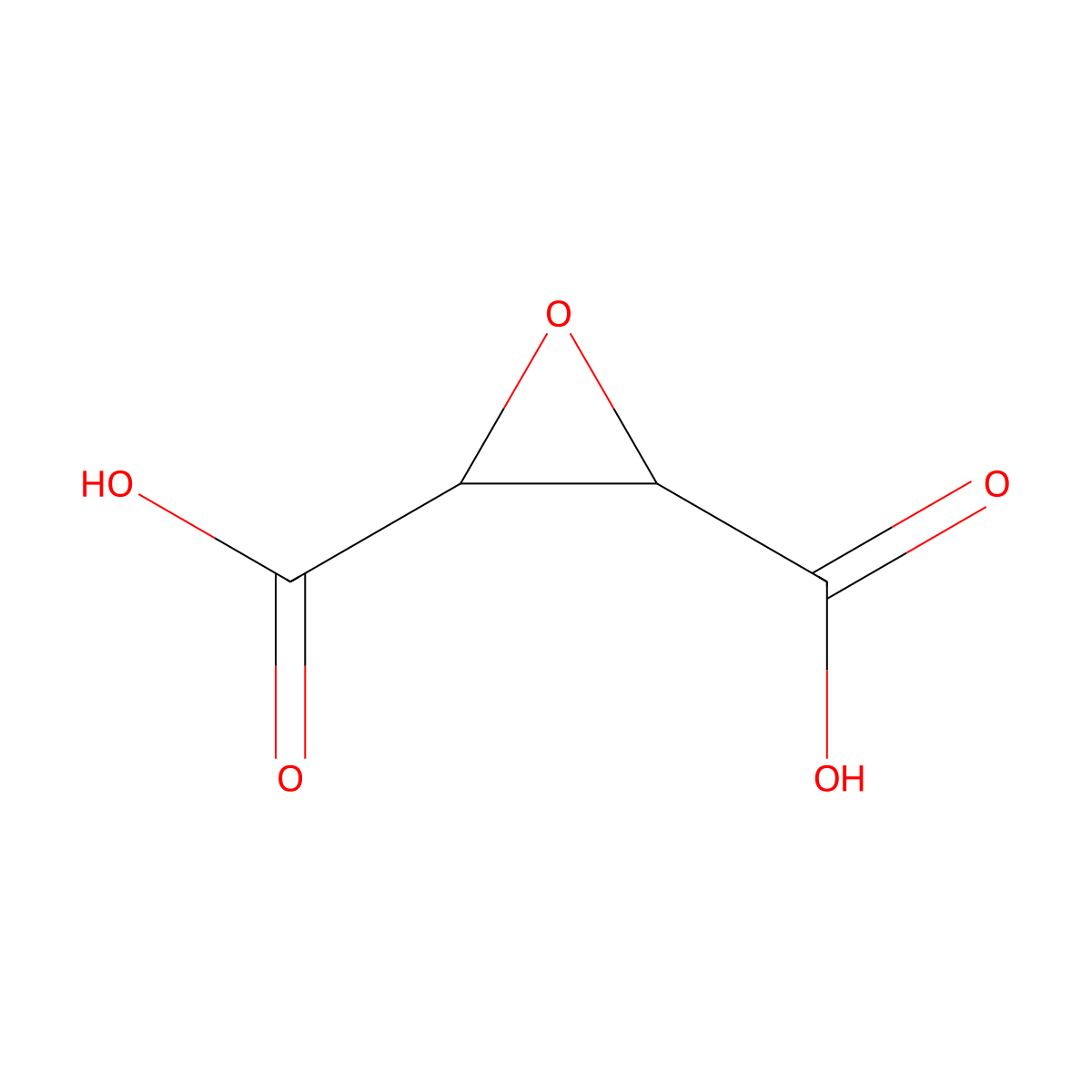 (2S,3S)-oxirane-2,3-dicarboxylic acid molecular structure, CAS 17087-75-1