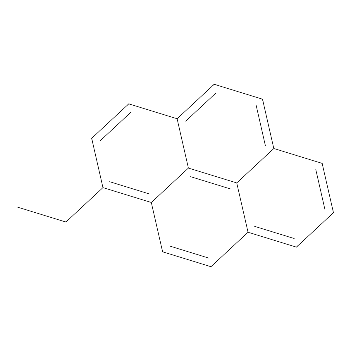 1-Ethylpyrene molecular structure, CAS 17088-22-1