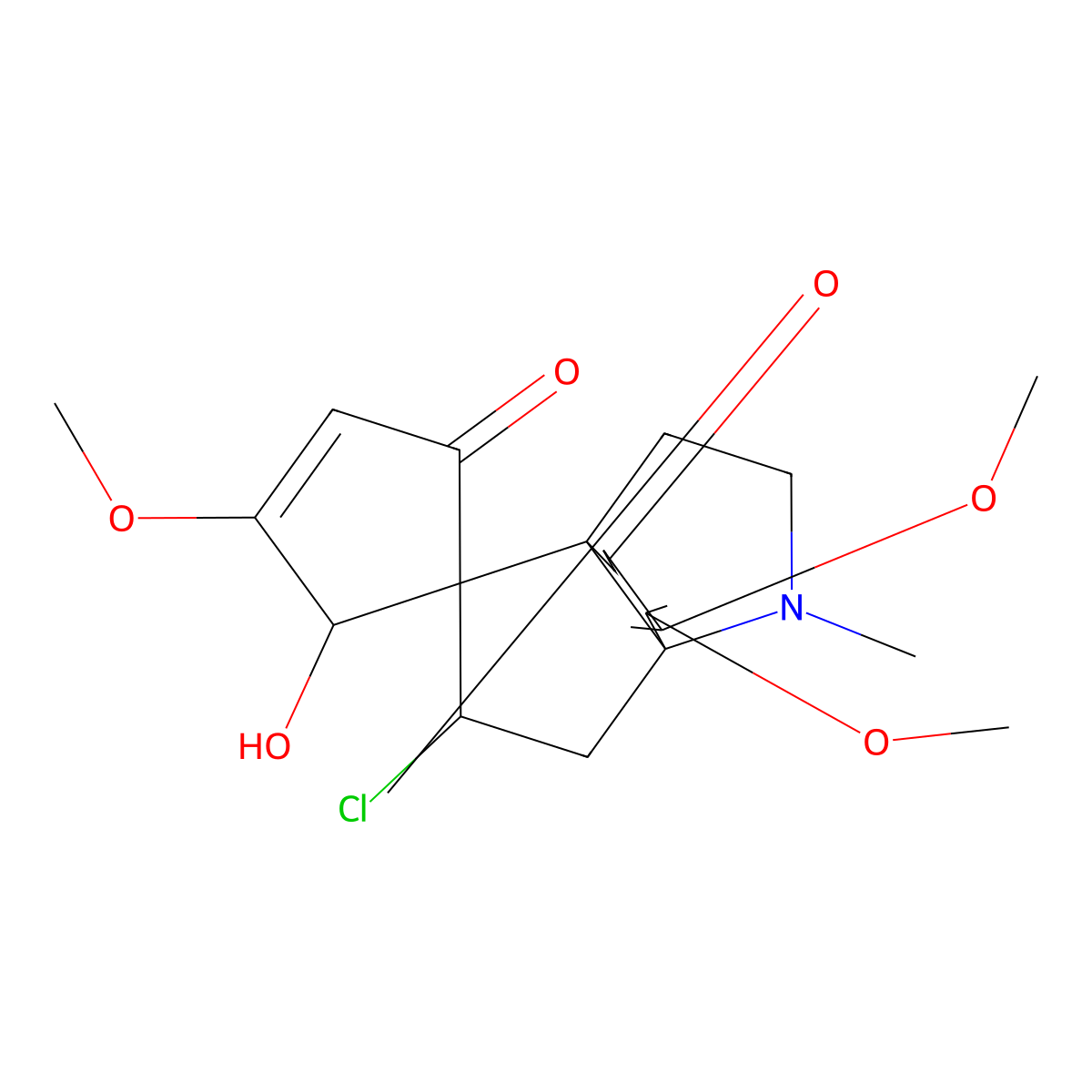 (-)-Acutumine molecular structure, CAS 17088-50-5