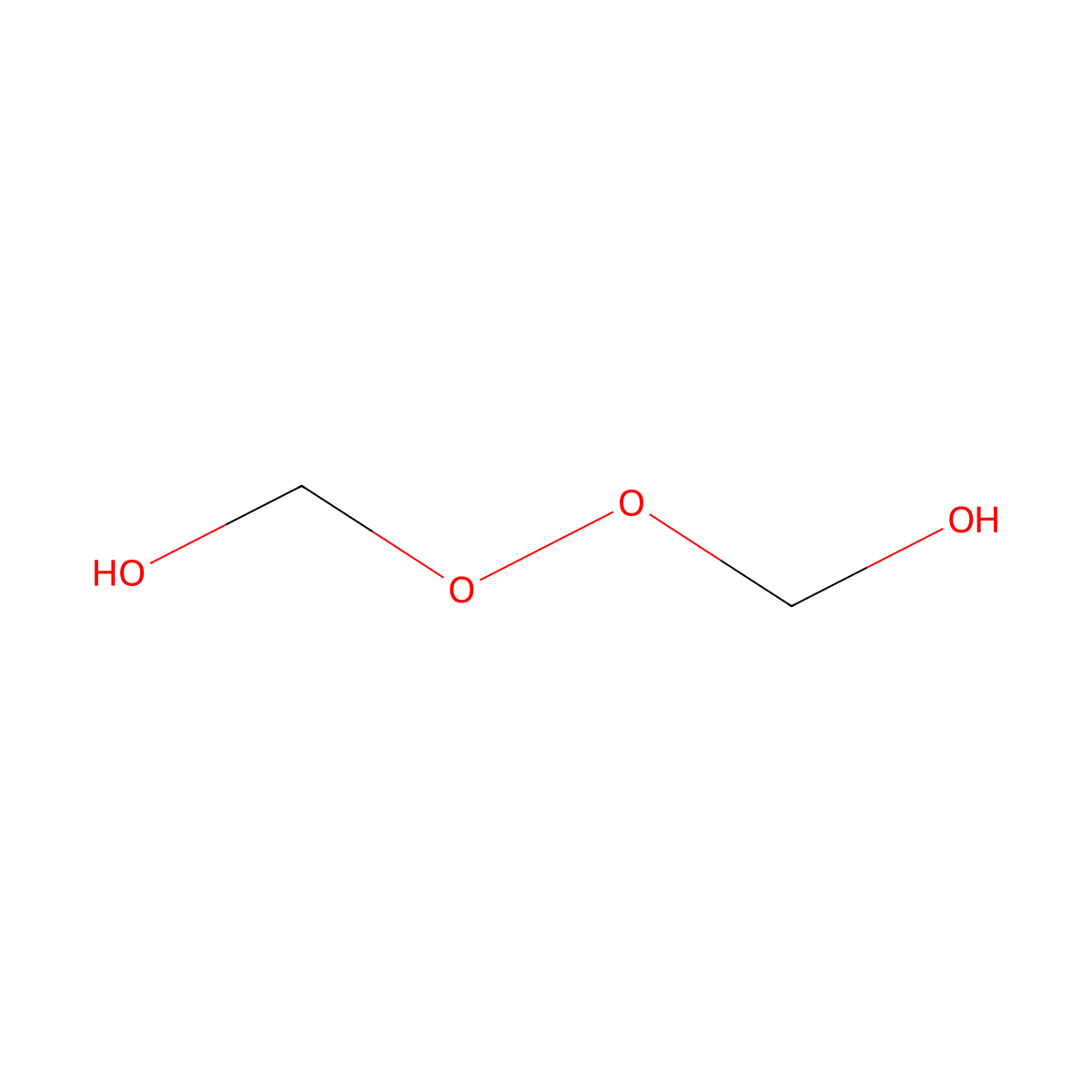 Bis(hydroxymethyl)peroxide molecular structure, CAS 17088-73-2