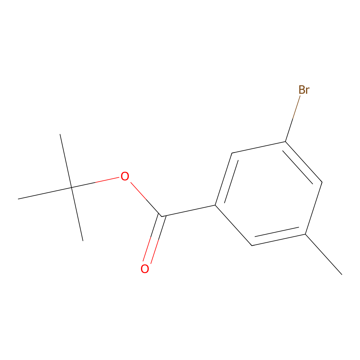 tert-Butyl 3-bromo-5-methylbenzoate molecular structure, CAS 1708818-36-3