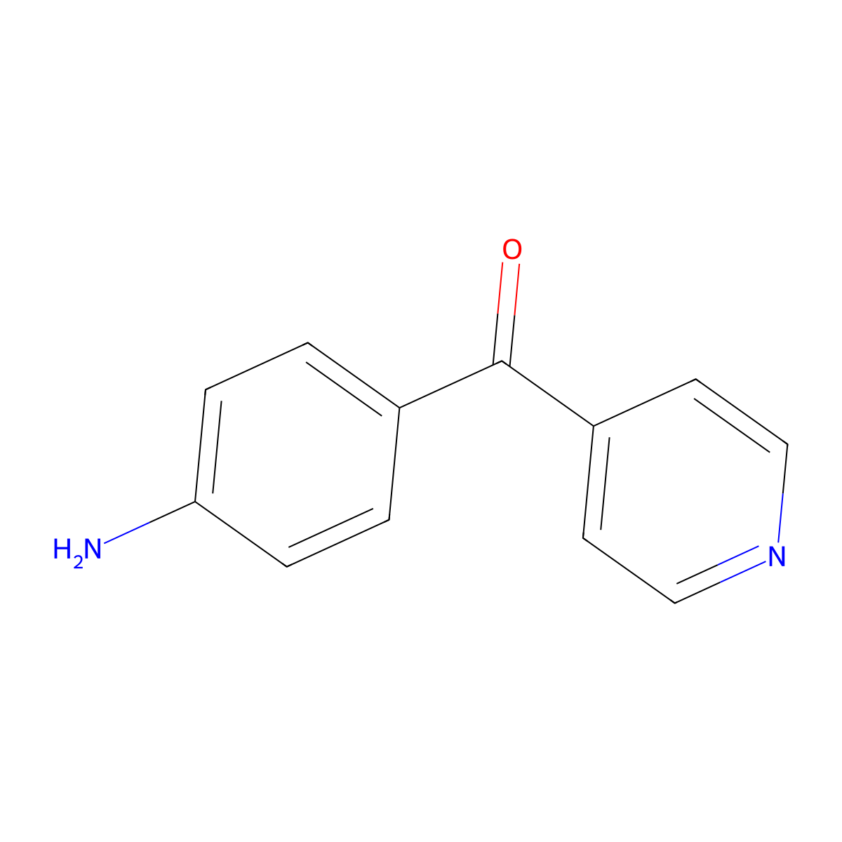 (4-Aminophenyl)(pyridin-4-yl)methanone molecular structure, CAS 170893-64-8