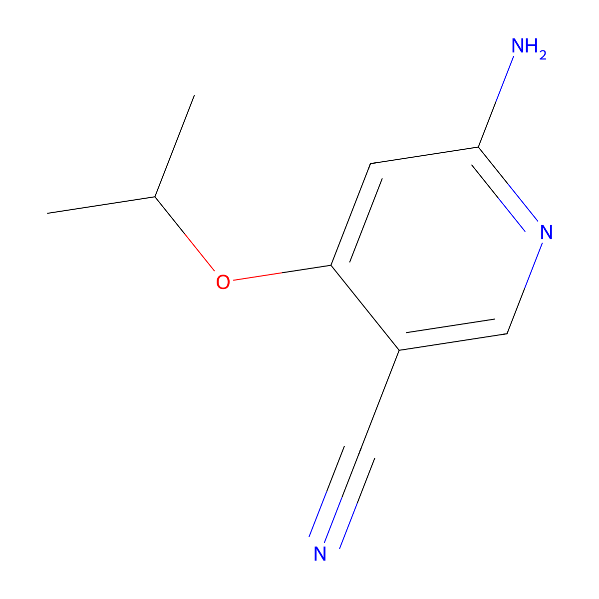 6-Amino-4-isopropoxynicotinonitrile molecular structure, CAS 1708975-58-9