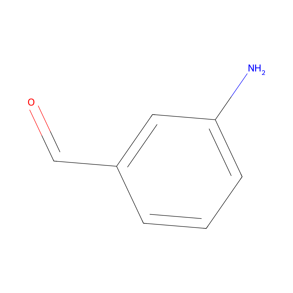 Benzaldehyde, 3-amino- molecular structure, CAS 1709-44-0