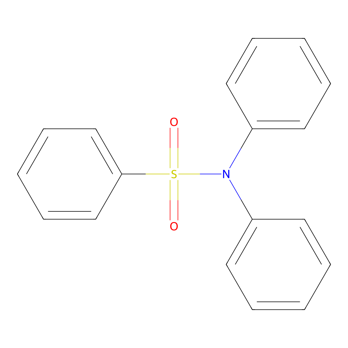 N,N-Diphenylbenzenesulfonamide molecular structure, CAS 1709-51-9
