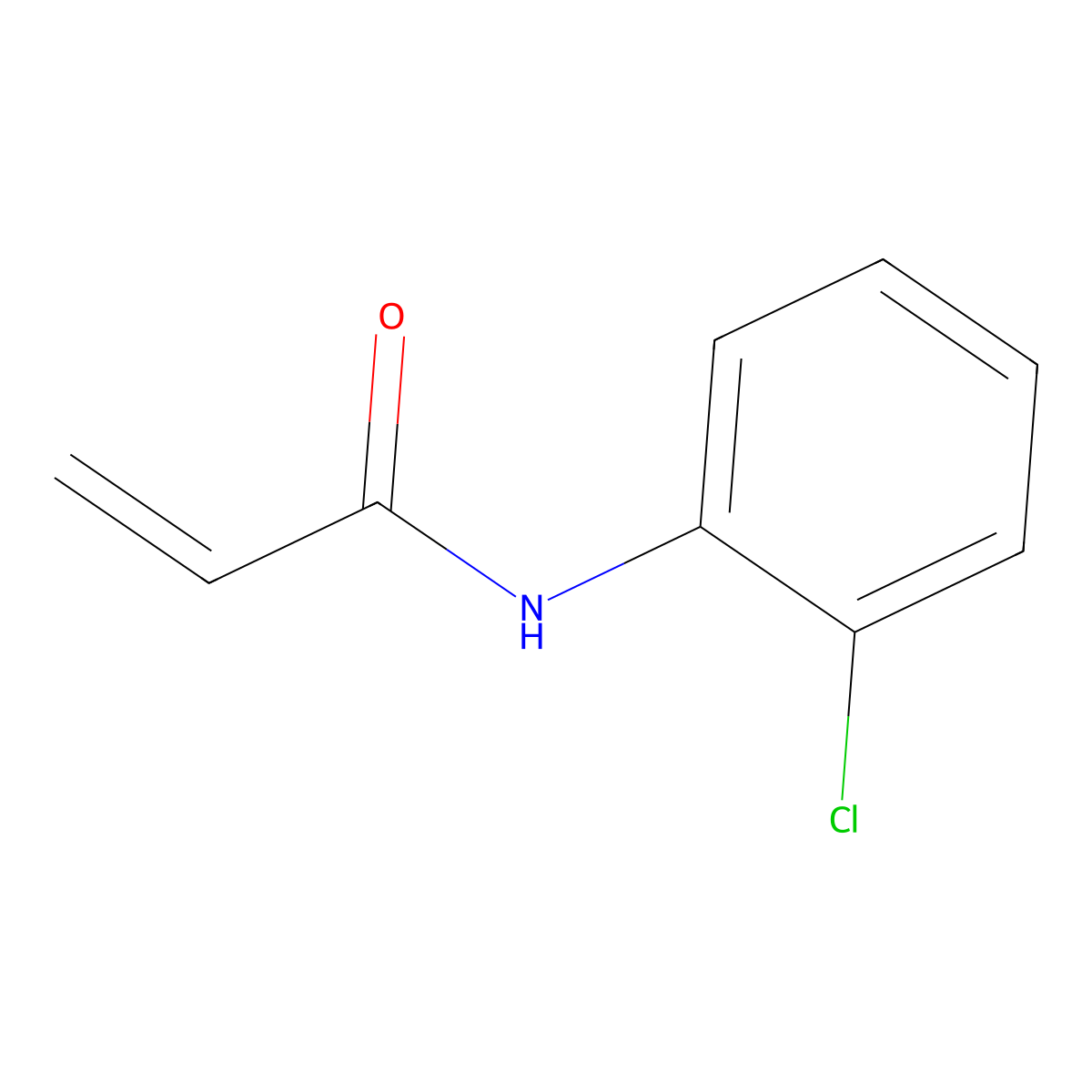 N-(2-chlorophenyl)acrylamide molecular structure, CAS 17090-09-4