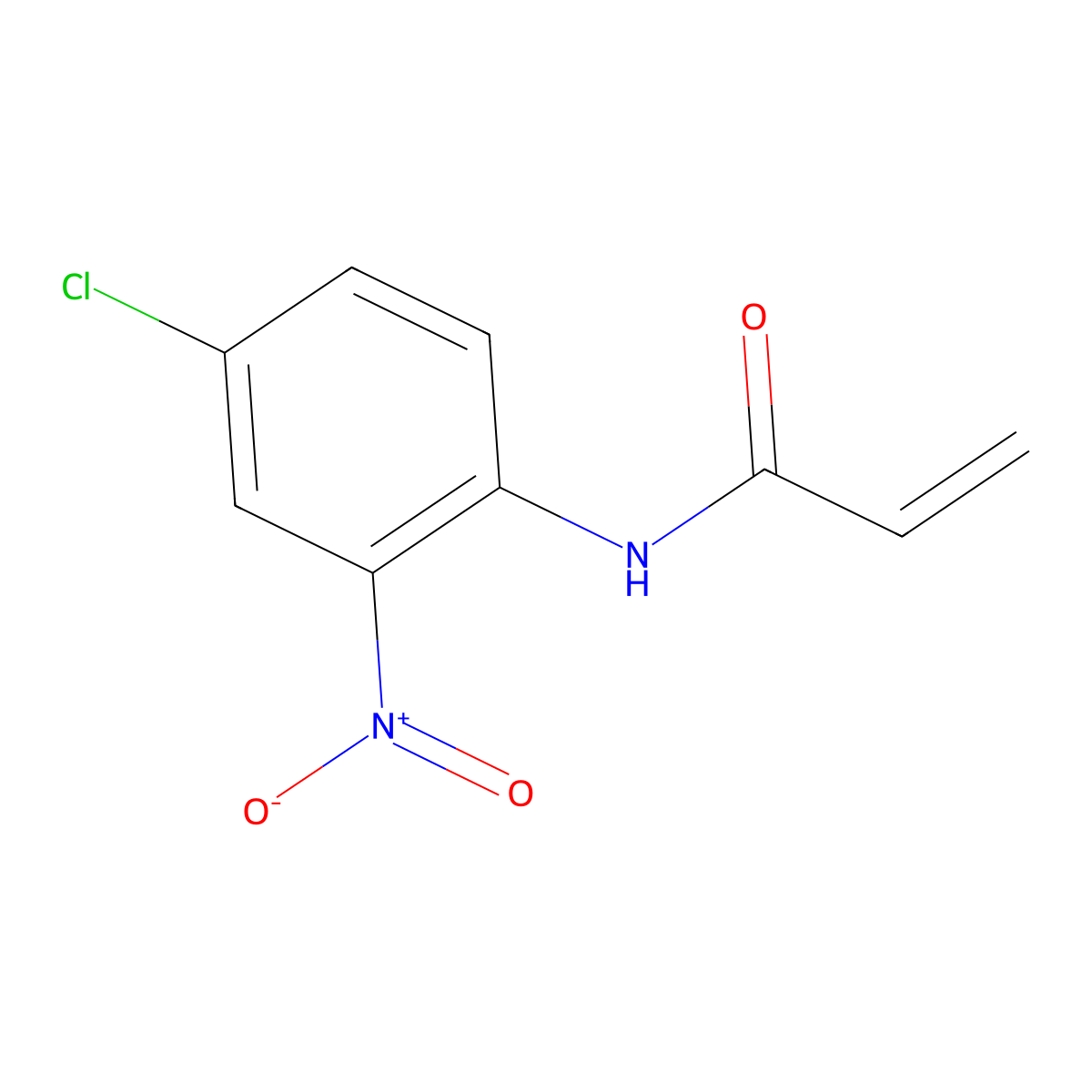 N-(4-chloro-2-nitrophenyl)prop-2-enamide molecular structure, CAS 17090-17-4