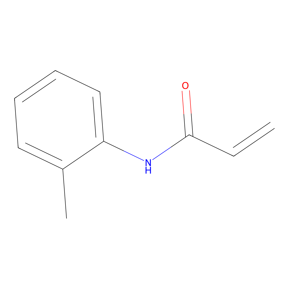 N-(2-methylphenyl)prop-2-enamide molecular structure, CAS 17090-19-6