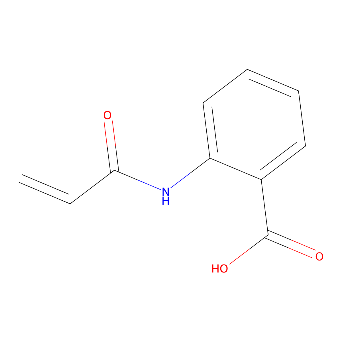 2-(Acryloylamino)benzoic acid molecular structure, CAS 17090-27-6
