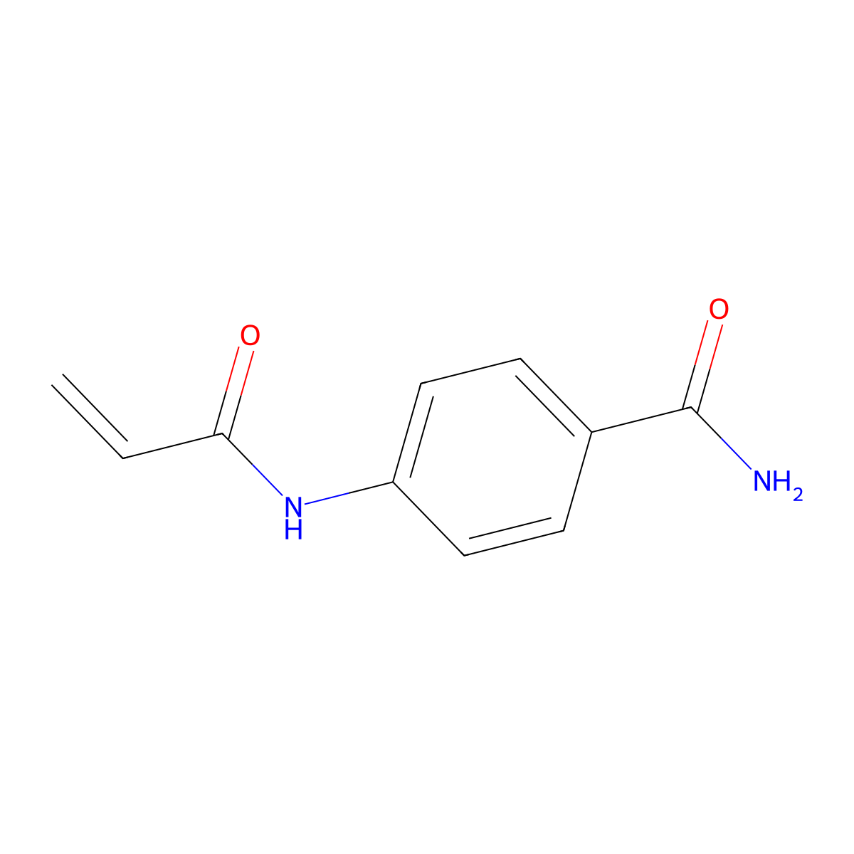 4-(Acryloylamino)benzamide molecular structure, CAS 17090-31-2