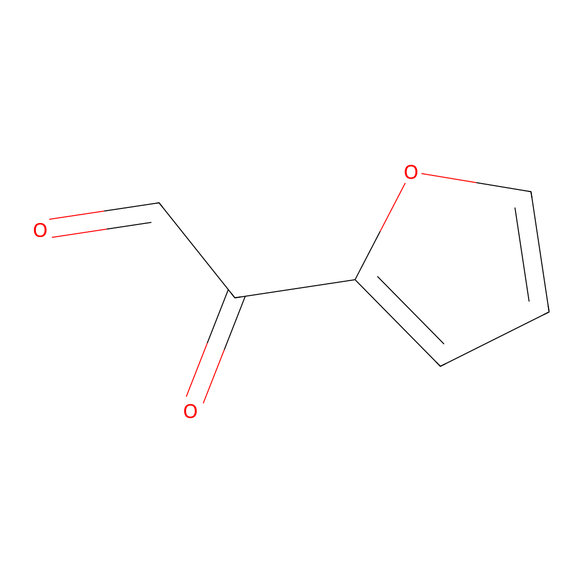 2-Furanacetaldehyde, alpha-oxo-, hydrate molecular structure, CAS 17090-71-0