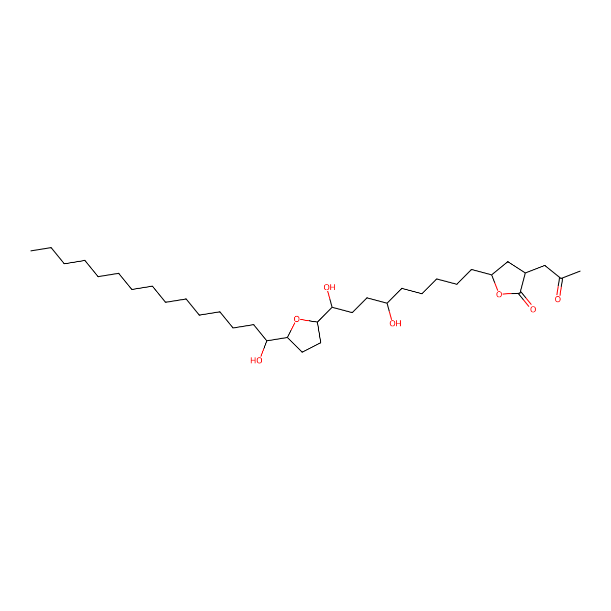 Goniothalamicinone molecular structure, CAS 170900-27-3