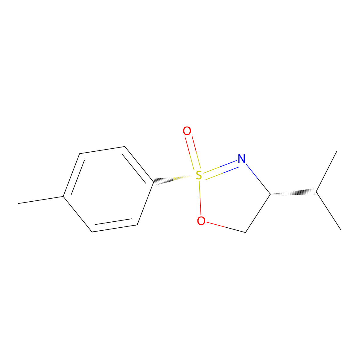 (4R)-2-(4-Methylphenyl)-4-(propan-2-yl)-4,5-dihydro-1,2lambda~6~,3-oxathiazol-2-one molecular structure, CAS 170900-87-5