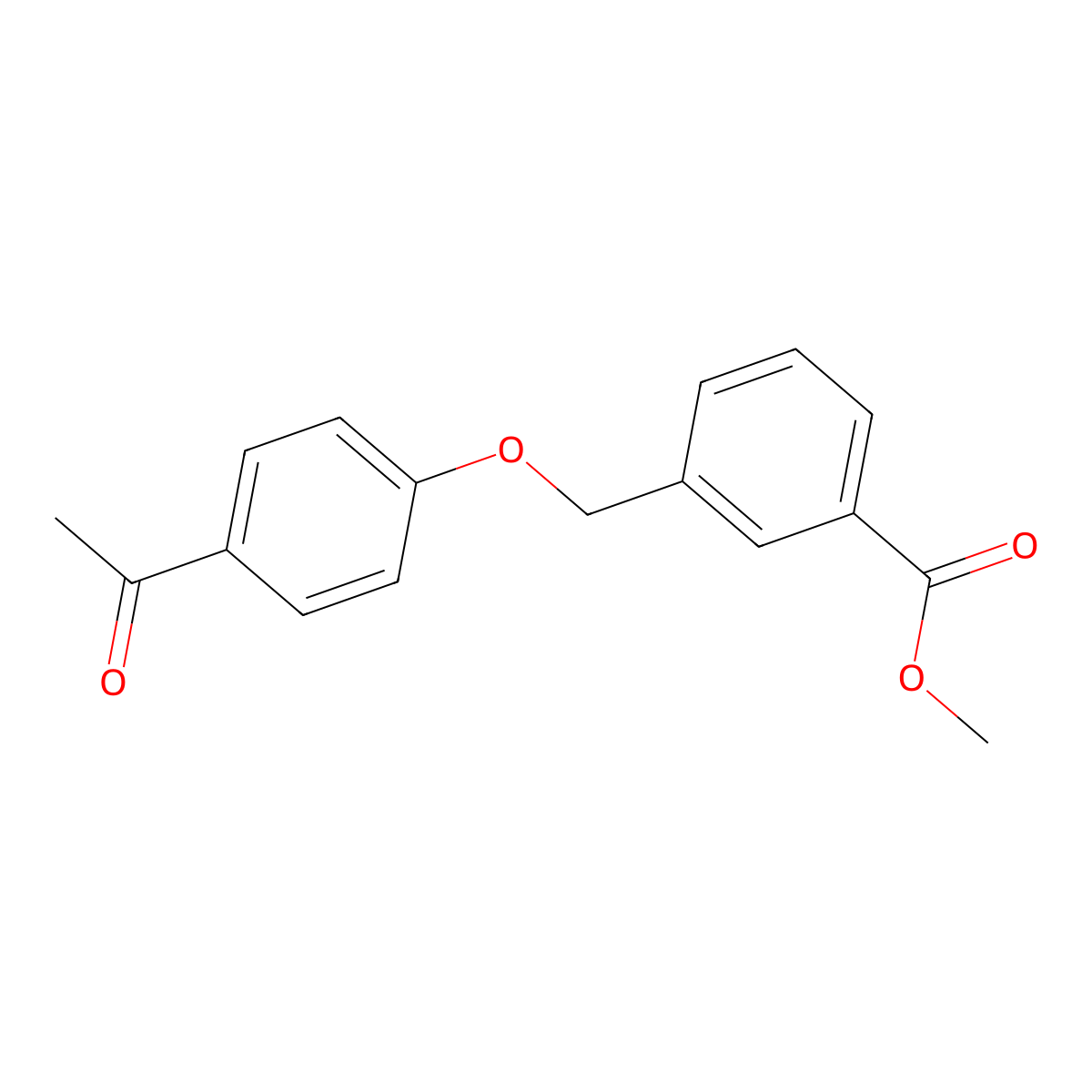 Methyl3-(4-acetylphenoxymethyl)benzoate molecular structure, CAS 170916-54-8