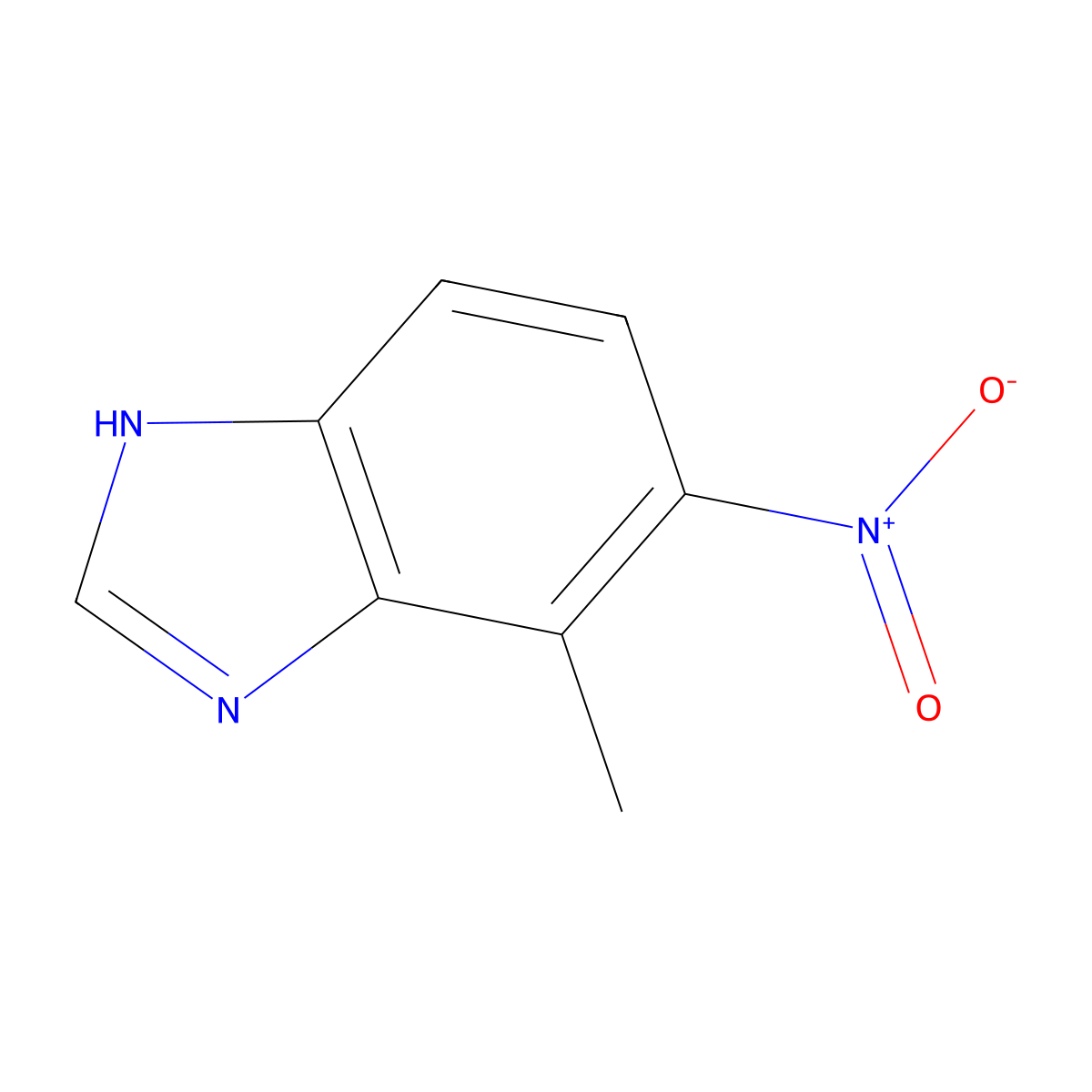 7-Methyl-6-nitro-1H-benzimidazole molecular structure, CAS 170918-28-2