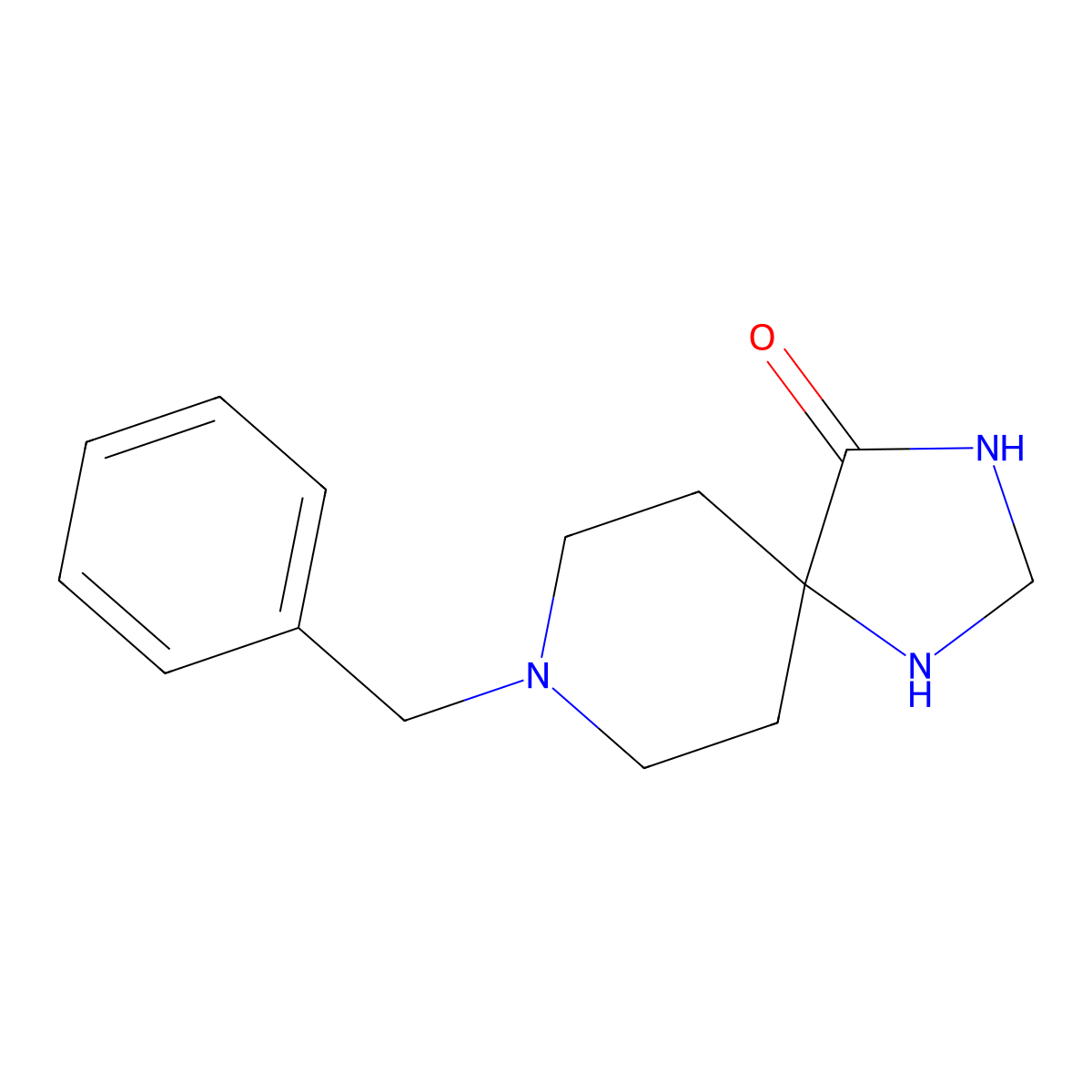 8-Benzyl-1,3,8-triaza-spiro(4.5)decan-4-one molecular structure, CAS 170921-48-9