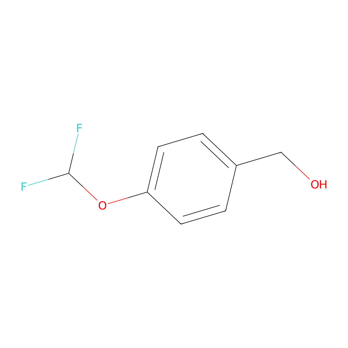 4-(Difluoromethoxy)benzyl alcohol molecular structure, CAS 170924-50-2