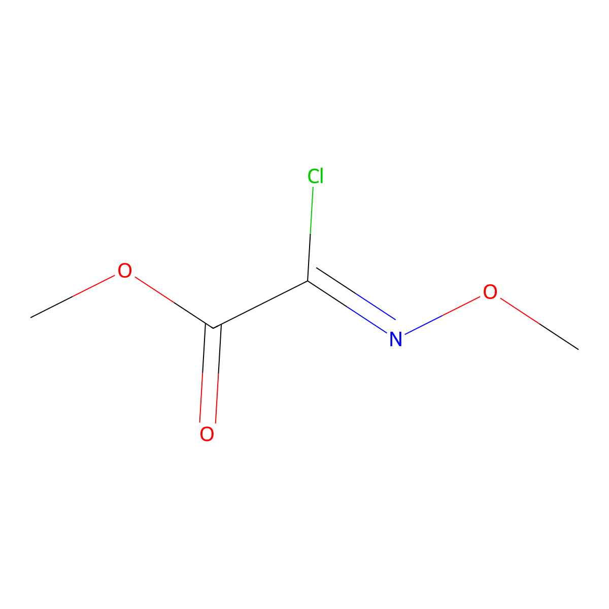 Methyl 2-Chloro-2-(Methoxyimino)Acetate molecular structure, CAS 170924-69-3
