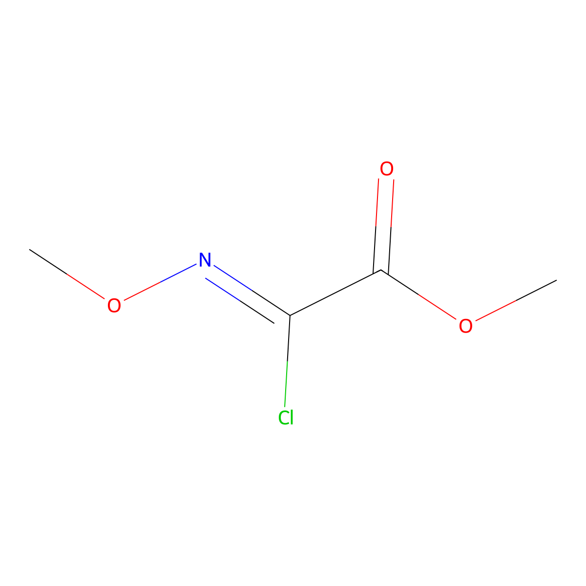 Methyl 2-Chloro-2-(Methoxyimino)Acetate molecular structure, CAS 170924-69-3