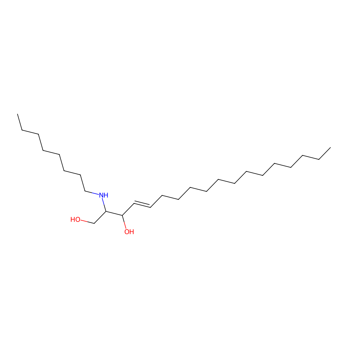 (2S,3R)-2-(octylamino)octadec-4-ene-1,3-diol molecular structure, CAS 170926-06-4