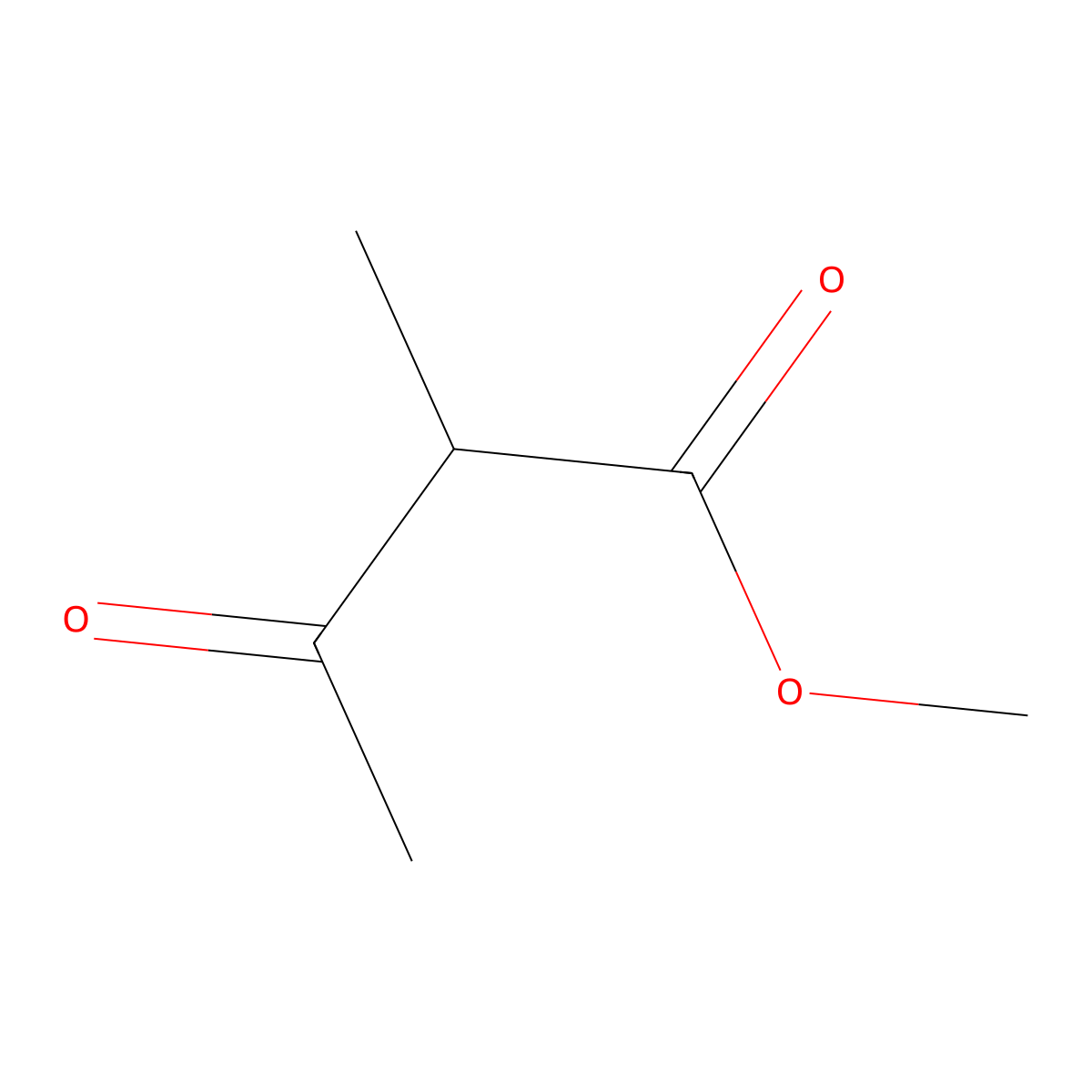 Methyl 2-methylacetoacetate molecular structure, CAS 17094-21-2