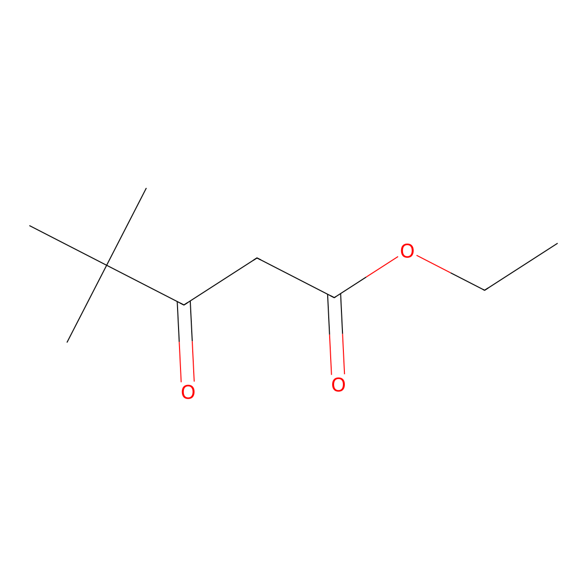 Ethyl pivaloylacetate molecular structure, CAS 17094-34-7