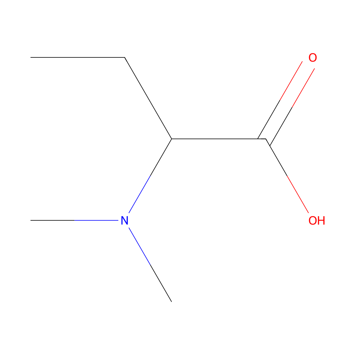 2-(Dimethylamino)butanoic acid molecular structure, CAS 170941-86-3
