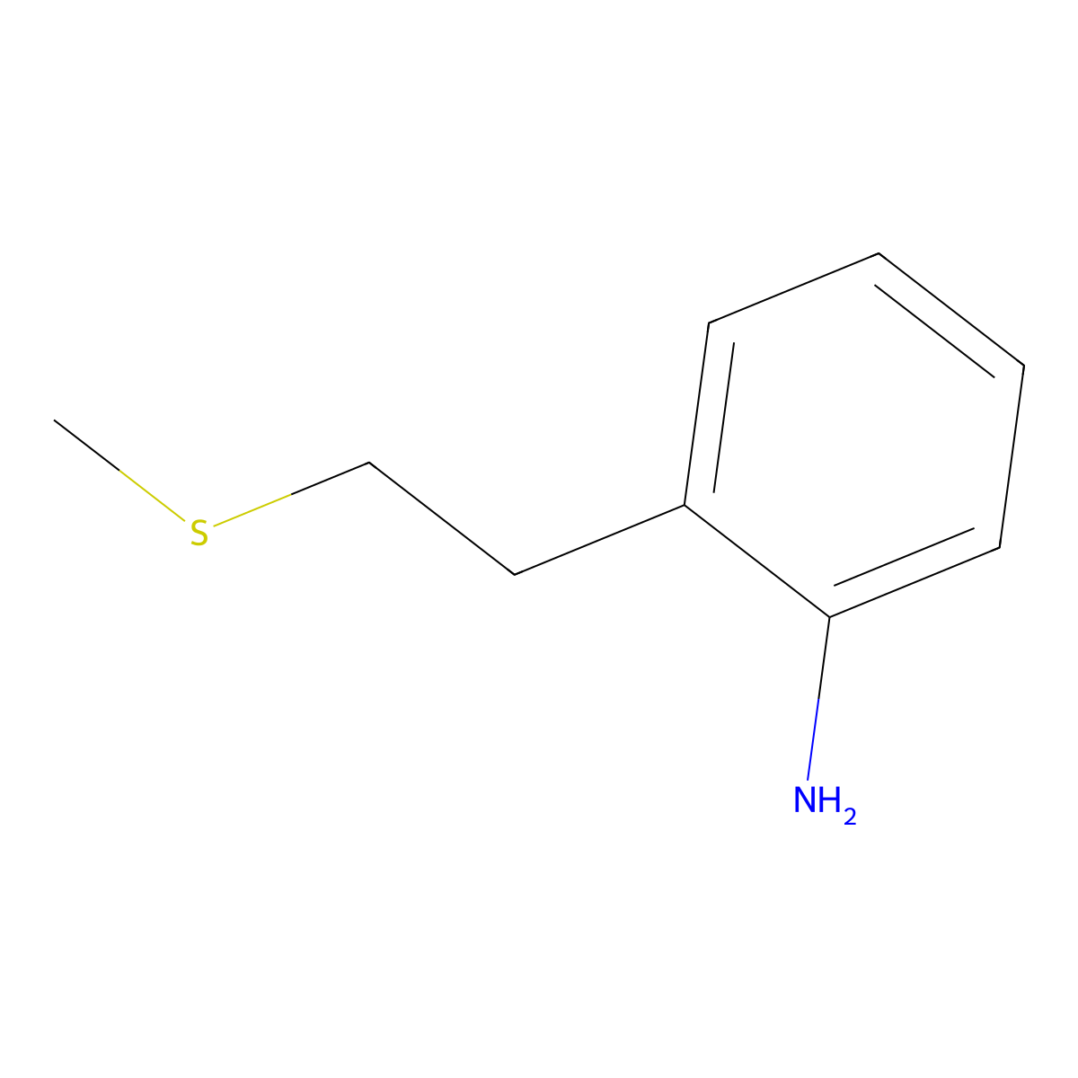 2-[2-(Methylsulfanyl)ethyl]aniline molecular structure, CAS 170944-68-0